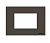 Рамка итальянский стандарт ITA 3 мод ABB NIE Zenit Антрацит N2473 AN