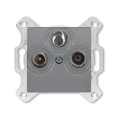 Розетка TV-R-SAT единственная сталь ABB Levit M ABB Levit M 2CHH083303A6069