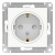 Розетка с заземлением со шторками 16A механизм Schneider Electric AtlasDesign Белый под декоративную вставку Systeme Electric AtlasDesign ATN200145