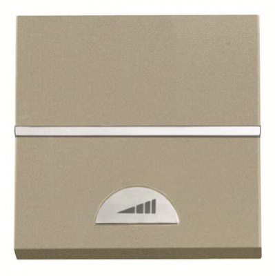 Светорегулятор клавишный универсальный 60-500 Вт 2 мод ABB NIE Zenit Шампань N2260.1 CV ABB Zenit 2CLA226010N1901