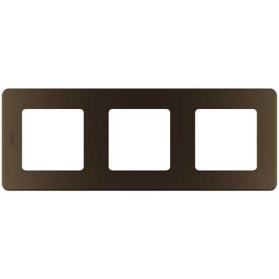 Рамка декоративная универсальная, 3 поста, Legrand Inspiria Бронза Legrand Inspiria 673959
