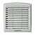 Решётка воздуховыпускная 170x150x15мм, вырез 125х125мм, IP54 / серый Schneider Electric ClimaSys CV
