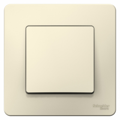 Переключатель 1-клавишный скрытой установки 10A 250B Systeme Electric Blanca Молочный Systeme Electric Blanca BLNVS010602
