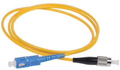 Оптический патч-корд SM 9/125 OS2 SC/UPC-FC/UPC Simplex 3м ITK ITK  FPC09-SCU-FCU-C1L-3M