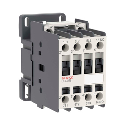 Контактор магнитный YON DSC018 18A 7,5кВт AC3 3P кат.220В AC 1НО DKC DKC  DSC018-3C10A230