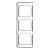 Рамка 3-постовая вертикальная Jung SL 500 Белый