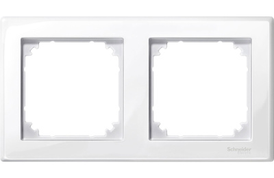 Рамка 2-постовая Merten M-Smart Белый глянeц Merten M-Smart MTN478219
