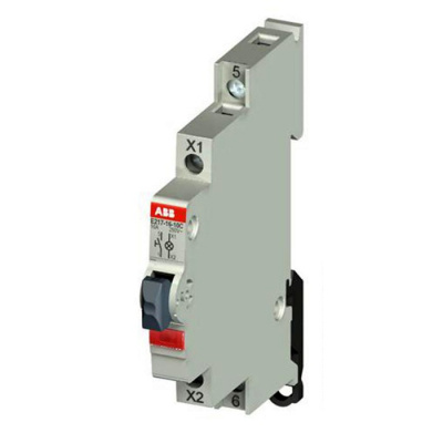 Выключатель кнопочный с подсветкой красный ABB E217-16-10C48  ABB E210 2CCA703171R0001