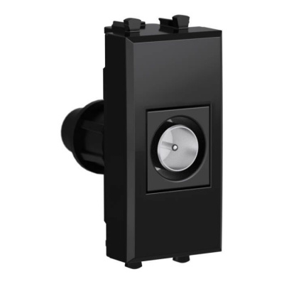 Розетка TV оконечная модульная, "Avanti", "Черный квадрат", 1 модуль DKC DKC Avanti 4402501DKC