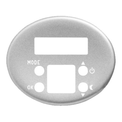 Накладка терморегулятора электронного комнатного ABB NIE Tacto Серебряный ABB Tacto 5540.5 PL