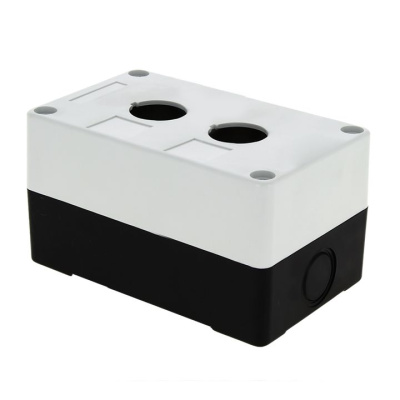Корпус пластиковый 2 кнопки белый EKF PROxima КП102 EKF  cpb-102-w