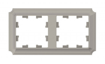 SE AtlasDesign ANTIQUE Рамка 2-постовая Шампань Systeme Electric AtlasDesign ATN100502