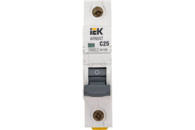 Автоматический выключатель 1P 25A (C) 10kA IEK M10N ARMAT IEK  AR-M10N-1-C025