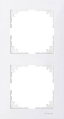 Рамка 2-постовая Merten M-Pure Белый Merten M-Pure MTN4020-3619