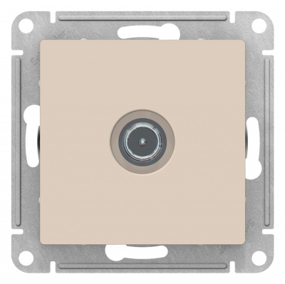 Розетка TV оконечная 1DB механизм Schneider Electric AtlasDesign Бежевый Systeme Electric AtlasDesign ATN000291