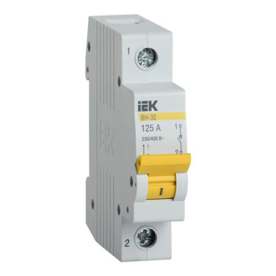 Выключатель нагрузки (мини-рубильник) 1Р 125А IIEK ВН-32 IEK ВН-32 MNV10-1-125