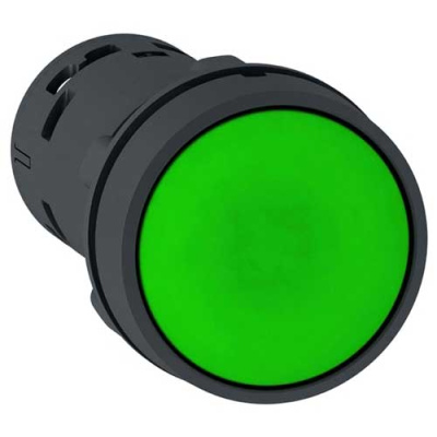Кнопка 22мм зеленая с возвратом 2НО Schneider Electric Schneider Electric  XB7NA33