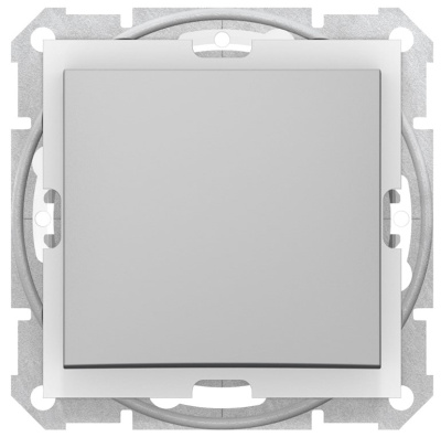 Выключатель 1-клавишный 10A IP44 Schneider Electric Sedna Алюминий Schneider Electric Sedna SDN0100360