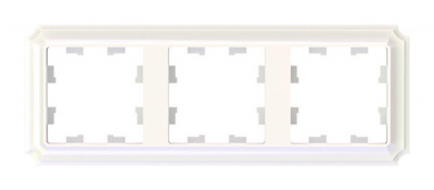 SE AtlasDesign ANTIQUE Рамка 3-постовая Жемчуг Systeme Electric AtlasDesign ATN100403
