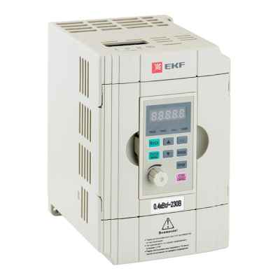Преобразовать частоты 0,4/0,75кВт 1х230В EKF PROxima VECTOR-100 EKF VECTOR VT100-0R4-1B