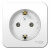 Розетка с заземлением без шторок накладного монтажа с изолирующей пластиной 16A 250В Systeme Electric Blanca Белый Systeme Electric Blanca BLNRA110111