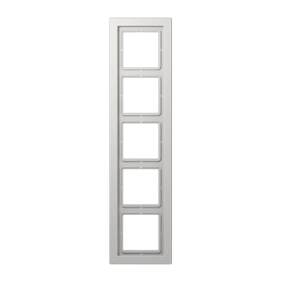 Рамка 5-постовая Jung LS-design Светло-серый (дуропласт) Jung LS серия LSD985LG