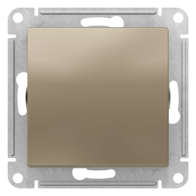 Выключатель 1-клавишный сх.1 10AX механизм Schneider Electric AtlasDesign Шампань Systeme Electric AtlasDesign ATN000511