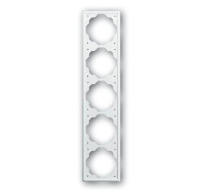 Рамка 5-постовая ABB BJE Impuls Белый бархат ABB Impuls 2CKA001754A4436