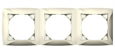 Рамка 3-постовая SE Дуэт Бежевый Schneider Electric Дуэт WDE000203