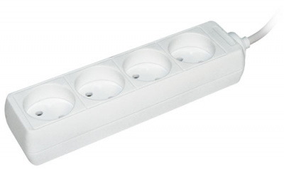 Удлинитель У4 4 места 2P/1,5 метра 2х0.75мм2 10А/250В IEK IEK  WYP10-06-04-01-N