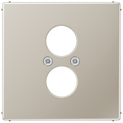 Крышка для 2-х акустических гнезд (разъемов для громкоговорителей) Jung Cталь Jung LS серия ES2962-2