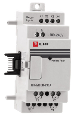 Модуль дискретного в/в 4/4 230В EKF PROxima PRO-Relay  EKF PRO-Relay ILR-M8ER-230A