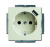 Розетка с заземлением с защит.шторками+USB 5V 700mA ABB Basic55 chalet Белый ABB Basic 55 2CKA002011A6196