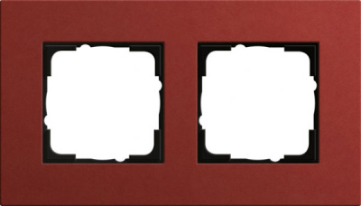 Рамка 2-постовая Gira Esprit Lenoleum-Multiplex Красный Gira Lenoleum-Multiplex 0212229Gira