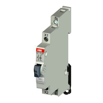 Выключатель кнопочный с подсветкой белый ABB E217-16-01B48 ABB E210 2CCA703260R0001