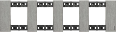 Сталь Рамка немецкий стандарт 4 поста (2+2+2+2 мод) Bticino LivingNow Bticino Living now KA4802M4ZG