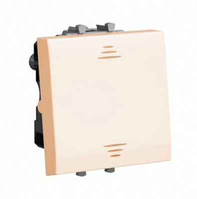 Переключатель одноклавишный модульный, "Avanti", "Ванильная дымка", 2 модуля DKC DKC Avanti 4405112DKC