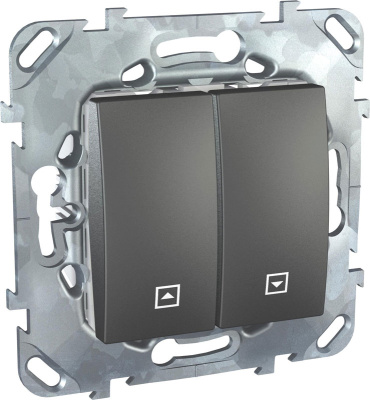 Выключатель жалюзийный Schneider Electric Unica Top Графит Schneider Electric Unica Top MGU5.208.12ZD