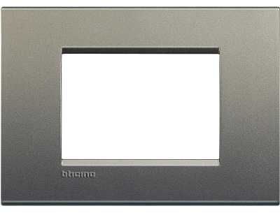 Рамка прямоугольная 3 мод Bticino Living Light Серый шелк Bticino Living Light LNA4803AE