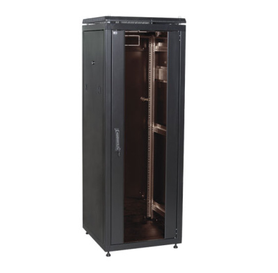 Шкаф сетевой 19" LINEA N 47U 600х800мм стеклянная передняя дверь черный ITK ITK LINEA N LN05-47U68-G