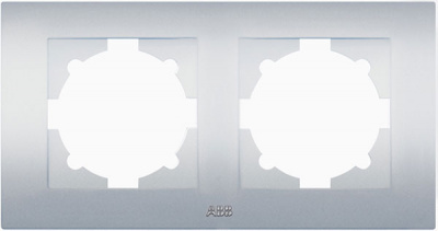Рамка 2-постовая ABB Cosmo Алюминий ABB Cosmo 612-011000-226