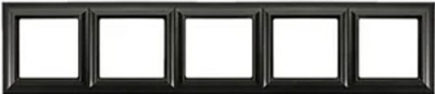 Черный матовый Рамка 5-постовая Jung Eco Profi DECO Jung Eco Profi DECO EPD485SWM