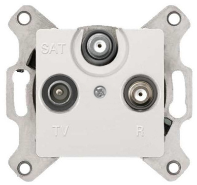 Розетка TV-FM-SAT оконечная Legrand Cariva Белый Legrand Cariva 773637