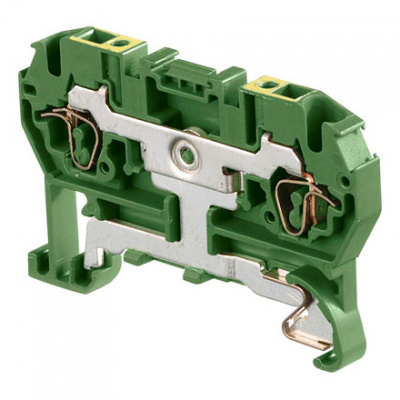 Клеммник пружинный 2.5мм2 земля ABB D2,5/5.P.2L ABB D 1SNA290029R0700