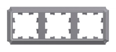 SE AtlasDesign ANTIQUE Рамка 3-постовая Сталь Systeme Electric AtlasDesign ATN100903