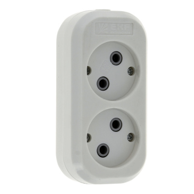 Колодка 2 гнезда 10A 2,2кВт без заземления EKF PROxima Эксперт EKF PROxima Эксперт AKB10-2