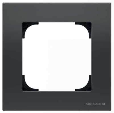 Рамка 1-постовая ABB NIE Sky Черный бархат 8571 NS ABB Sky 2CLA857100A1501
