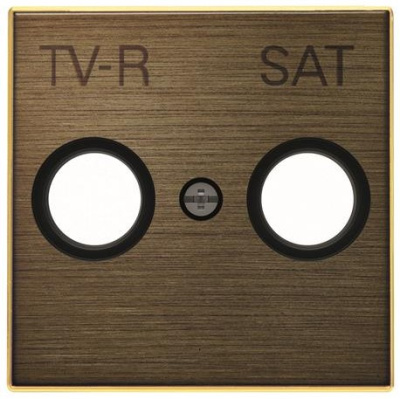 Накладка для TV-R-SAT розетки ABB NIE Sky Античная латунь 8550.1 OE ABB Sky 2CLA855010A1201