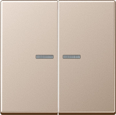 Клавиша 2-ая с линзой подсветки Jung Шампань Jung A серия A595KO5CH