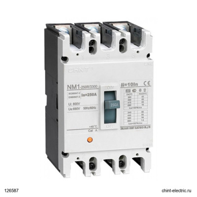 Автоматический выключатель NM1-250S/3Р 225A 25кА CHINT CHINT  126587CHINT